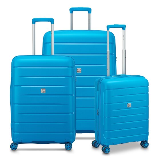 MODO by Roncato Starlight 3.0 4 ruote Set di valigie 3 pezzi con piega di espansione