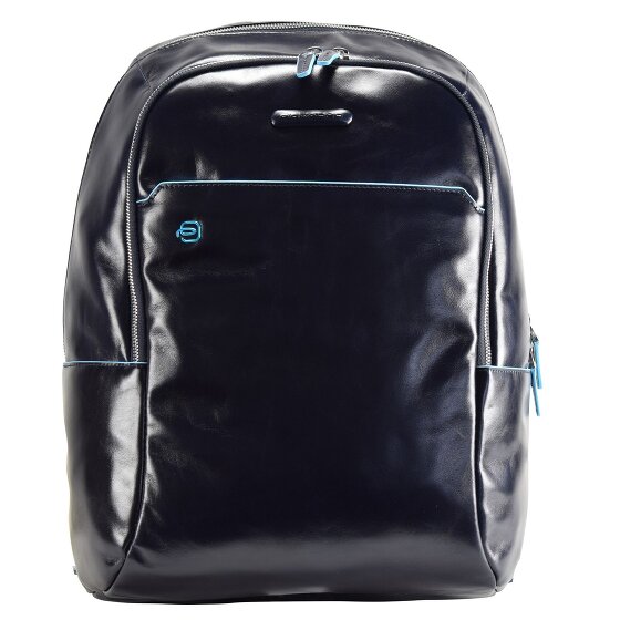 Piquadro Zaino blu quadrato in pelle 39 cm Scomparto per laptop