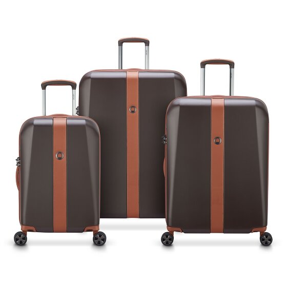 Delsey Paris Promenade Hard 2.0 4 ruote Set di valigie 3 pezzi con piega di espansione Delsey Paris Promenade Hard 2.0 4 ruote Set di valigie 3 pezzi con piega di espansione