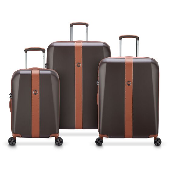 Delsey Paris Promenade Hard 2.0 4 ruote Set di valigie 3 pezzi con piega di espansione
