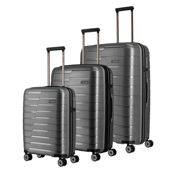 Travelite Air Base 4 ruote Set di valigie 3 pezzi espandibile