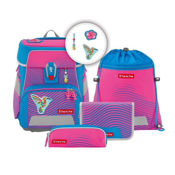Step by Step Space Neon Set di borse per la scuola 5 pezzi
