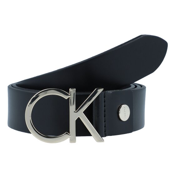 Calvin Klein Cintura con logo CK in pelle