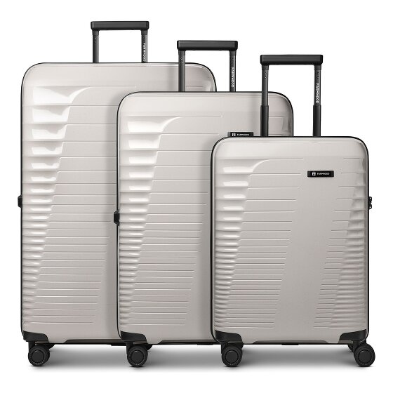 Farmhood Eco Edition 4 ruote Set di valigie 3 pezzi espandibile