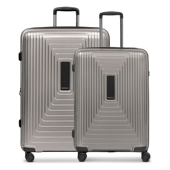 Redolz Essentials 14 4 ruote Set di valigie 2 pezzi con piega di espansione