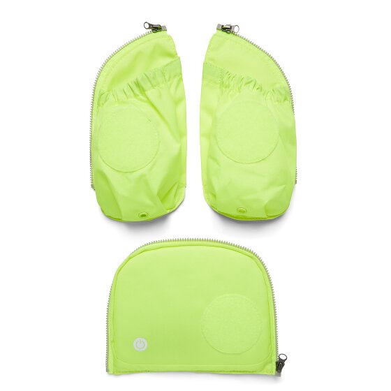 Ergobag Accessori Tasche laterali di sicurezza a led fluo Set 3 pezzi.
