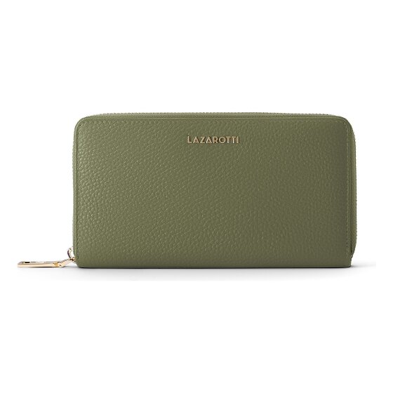 Lazarotti Portafoglio Bologna XL con zip in pelle 19 cm