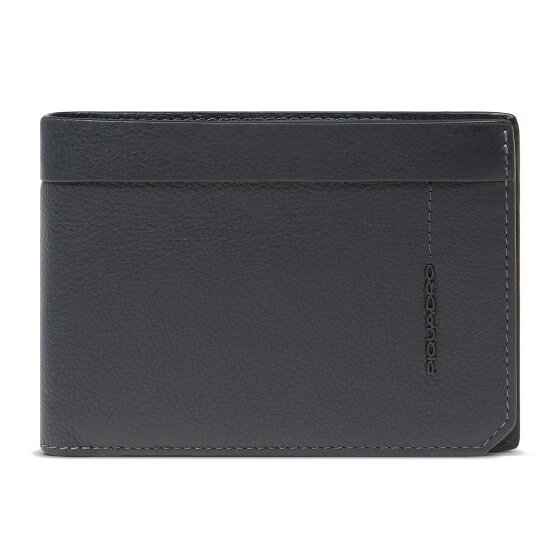 Piquadro Russel Portafoglio Protezione RFID Vera Pelle 13 cm