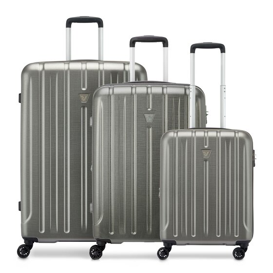 Roncato Kinetic 2.0 4 ruote Set di valigie 3 pezzi con piega di espansione