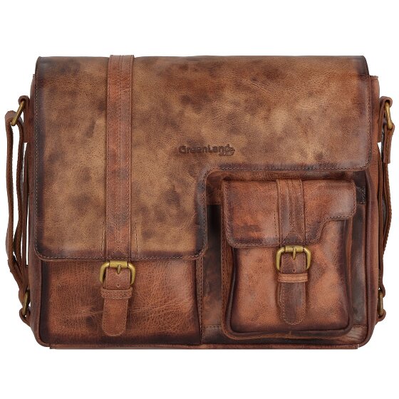 Greenland Nature Mascu & Line Borsa a tracolla in pelle 30 cm