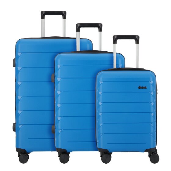 d&n Travel Line 4100 4 ruote Set di valigie 3 pezzi d&n Travel Line 4100 4 ruote Set di valigie 3 pezzi