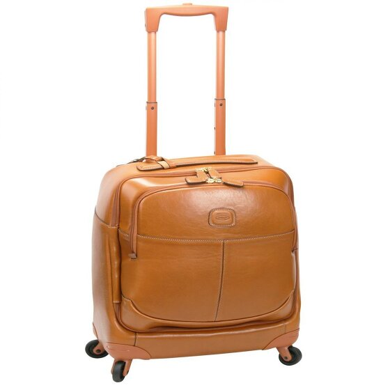 Bric's Life Pelle Trolley business a 4 ruote in pelle 43 cm Scomparto per laptop