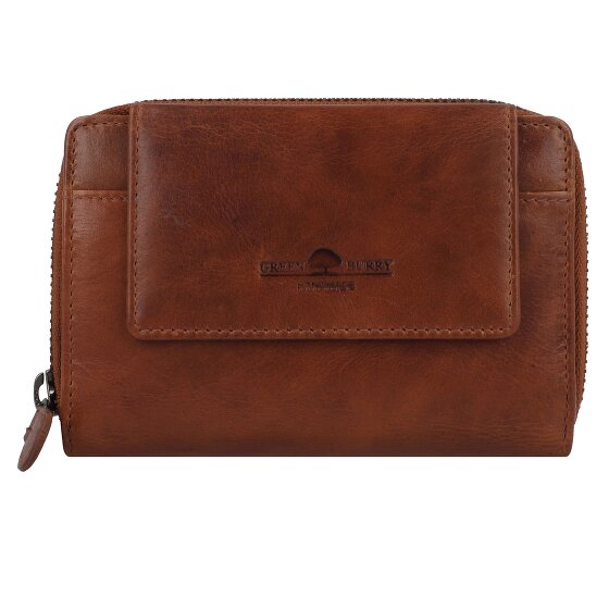 Greenburry Newport Portafoglio Protezione RFID Pelle 14 cm