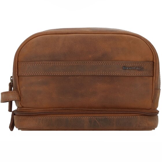 Greenland Nature Montenegro Borsa da toilette Pelle 24 cm