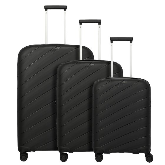 Travelite Buran0 4 ruote Set di valigie 3 pezzi con piega di espansione