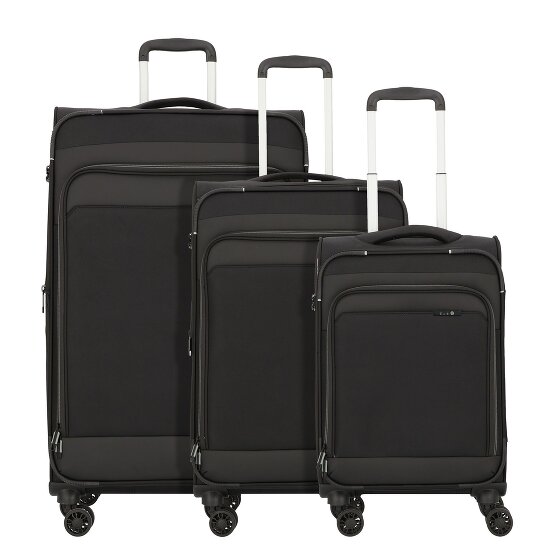d&n Travel Line 9504 4 ruote Set di valigie 3 pezzi con piega di espansione