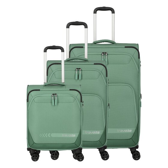 Travelite Kick Off 4 ruote Set di valigie 3 pezzi espandibile