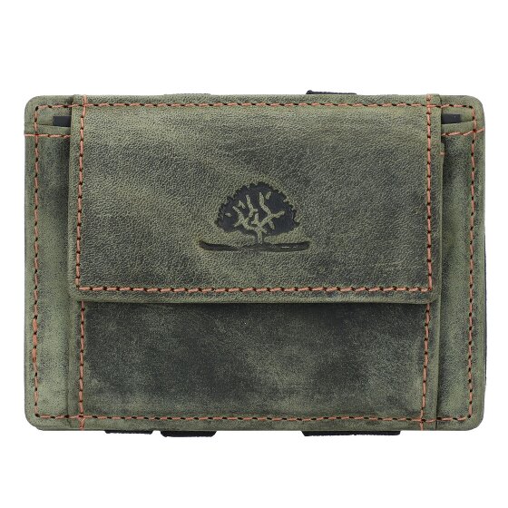 Greenburry Portafoglio magico vintage RFID in pelle 10 cm Greenburry Portafoglio magico vintage RFID in pelle 10 cm