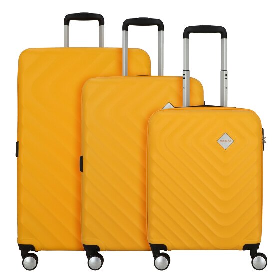American Tourister Summer Square 4 ruote Set di valigie 3 pezzi con piega di espansione