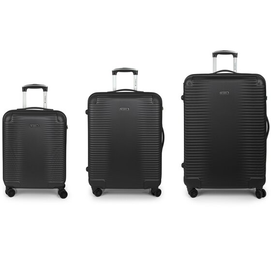 Gabol Balance XP 4 ruote Set di valigie 3 pezzi con piega di espansione