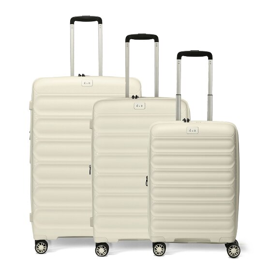 d&n Travel Line 4700 4 ruote Set di valigie 3 pezzi con piega di espansione