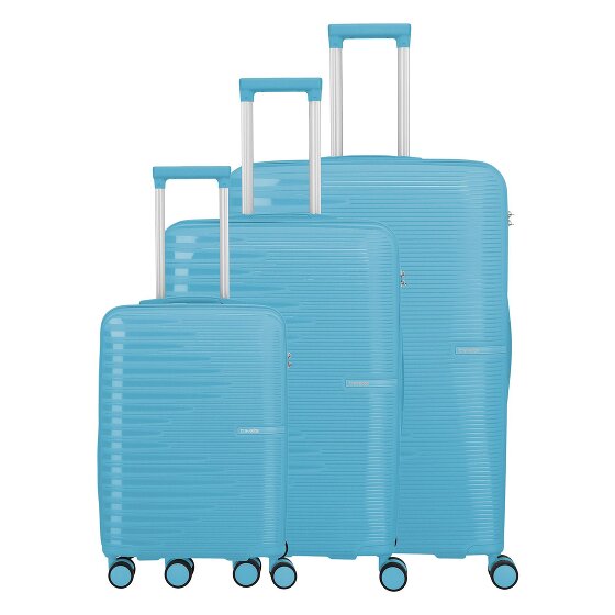 Travelite Pacific 4 ruote Set di valigie 3 pezzi