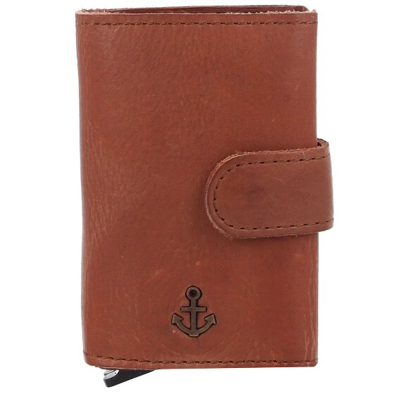 Harbour 2nd Anchor Love Robin 2 Custodia per carta di credito Protezione RFID Vera Pelle 6 cm