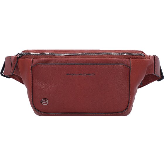 Piquadro Marsupio quadrato nero in pelle 31 cm Piquadro Marsupio quadrato nero in pelle 31 cm