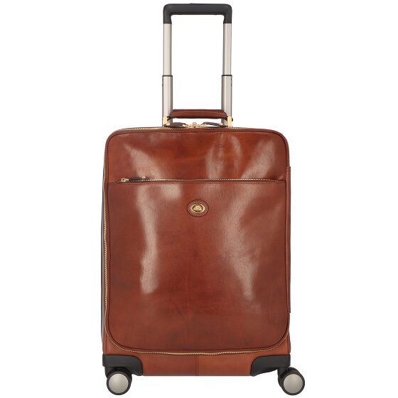 The Bridge Viaggio Trolley da cabina a 4 ruote in pelle 53 cm