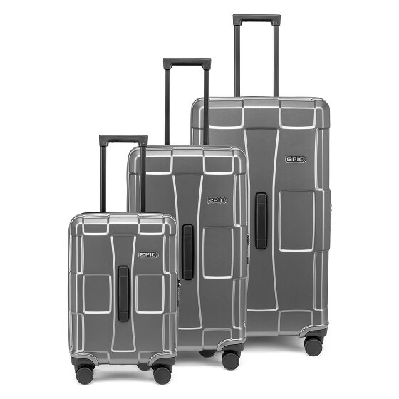 Epic Crate Trunks 4 ruote Set di valigie 3 pezzi
