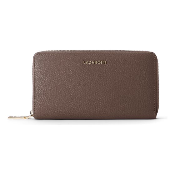 Lazarotti Portafoglio Bologna XL con zip in pelle 19 cm