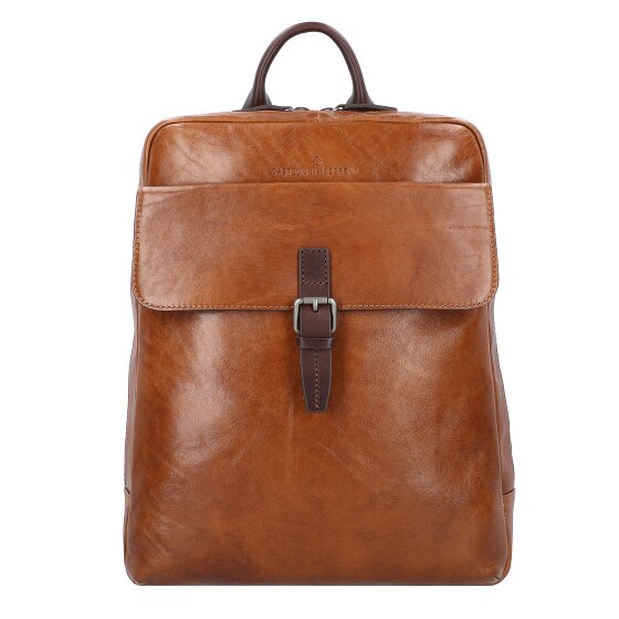 Castelijn & Beerens Rien Zaino da lavoro Protezione RFID Vera Pelle 40 cm Vano porta PC