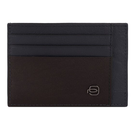 Piquadro Black Square Custodia per carta di credito Pelle 11 cm