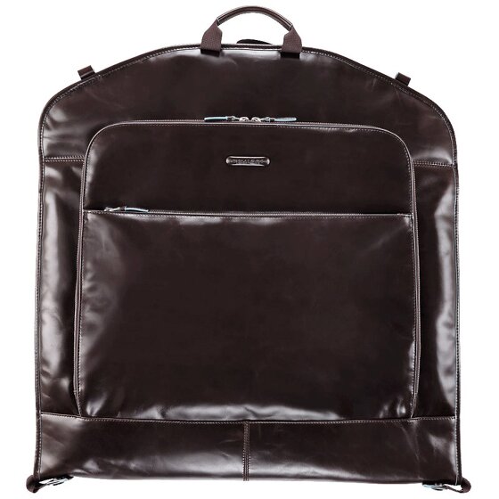Piquadro Borsa porta abiti quadrata blu in pelle 55 cm