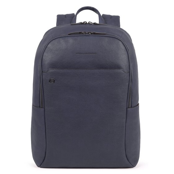 Piquadro Zaini quadrati neri in pelle 44 cm Scomparto per laptop