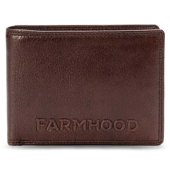 Farmhood Memphis Portafoglio Protezione RFID Vera Pelle 12.5 cm