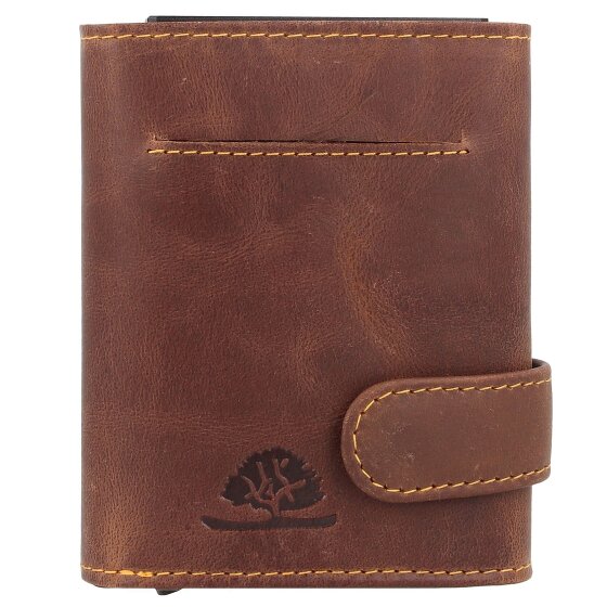 Greenburry Portafoglio originale vintage RFID in pelle 8,5 cm