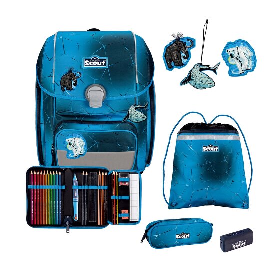 Scout Genius Exklusiv Safety Light Set di borse per la scuola