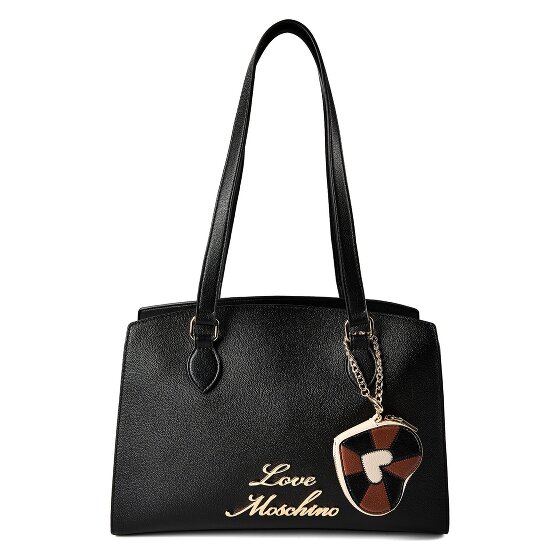 Love Moschino Heart Charm Borsa a spalla Vera Pelle 35 cm