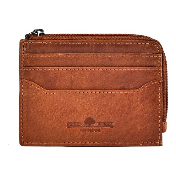 Greenburry Newport Custodia per carta di credito Protezione RFID Vera Pelle 10.5 cm