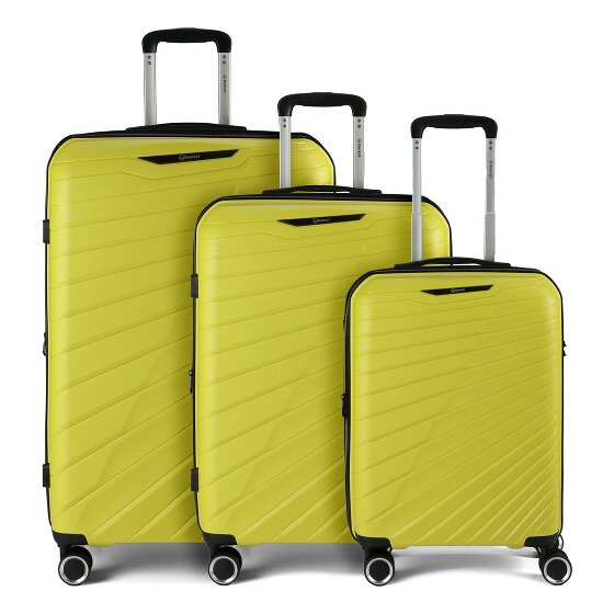 Benzi 5808 4 ruote Set di valigie 3 pezzi con piega di espansione