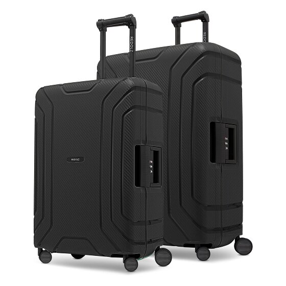 Redolz Set di valigie Essentials 15 a 4 ruote M+L con chiusura a tre punti