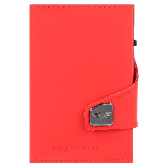 Tru Virtu Custodia per carte di credito Click & Slide Portafoglio RFID in pelle 6,5 cm