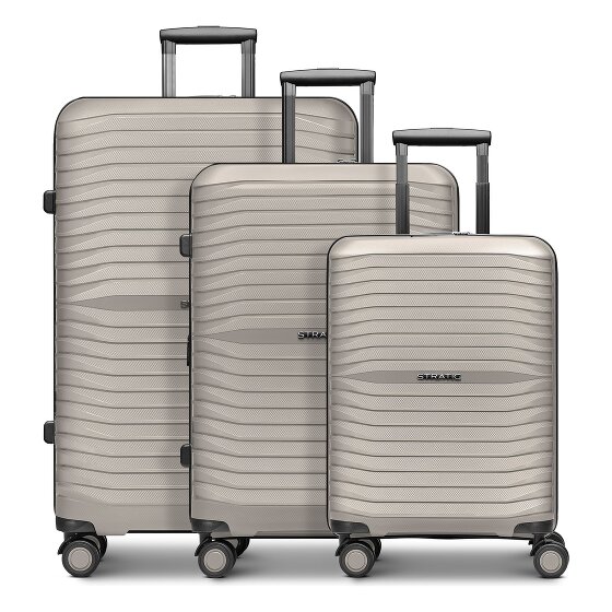Stratic Shine 4 ruote Set di valigie 3 pezzi espandibile