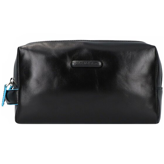 Piquadro Blue Square Borsa da toilette Vera Pelle 25 cm