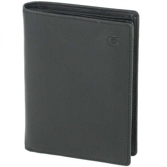 Esquire Portafoglio con logo in pelle 9 cm