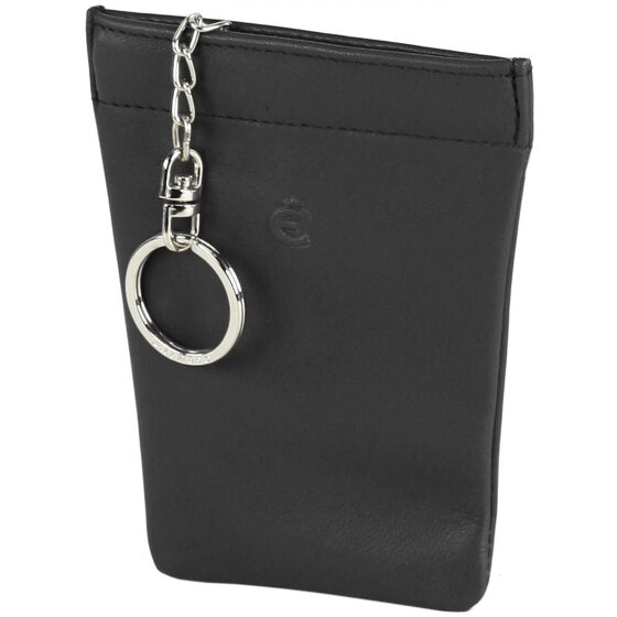 Esquire Portachiavi con logo in pelle 9 cm