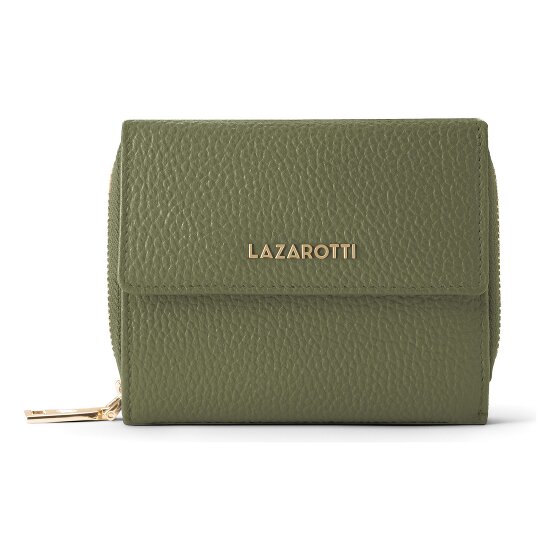 Lazarotti Portafoglio Bologna in pelle con chiusura a zip, 12 cm