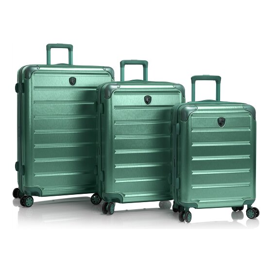 Heys Alumix 4 ruote Set di valigie 3 pezzi con piega di espansione