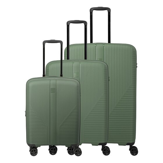 Travelite Air Stripe 4 ruote Set di valigie 3 pezzi espandibile